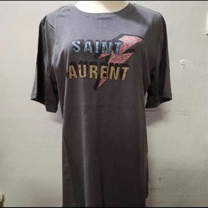 Saint Laurent t-shirt women size M oversized